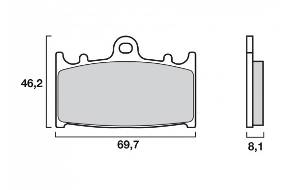 Plaquette de Frein Avant SBS 631HF - Organique Route