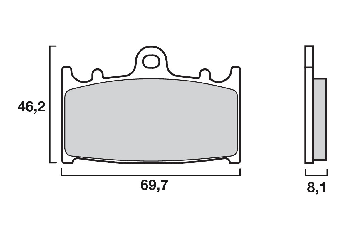 Plaquette de Frein Avant SBS 631HF - Organique Route