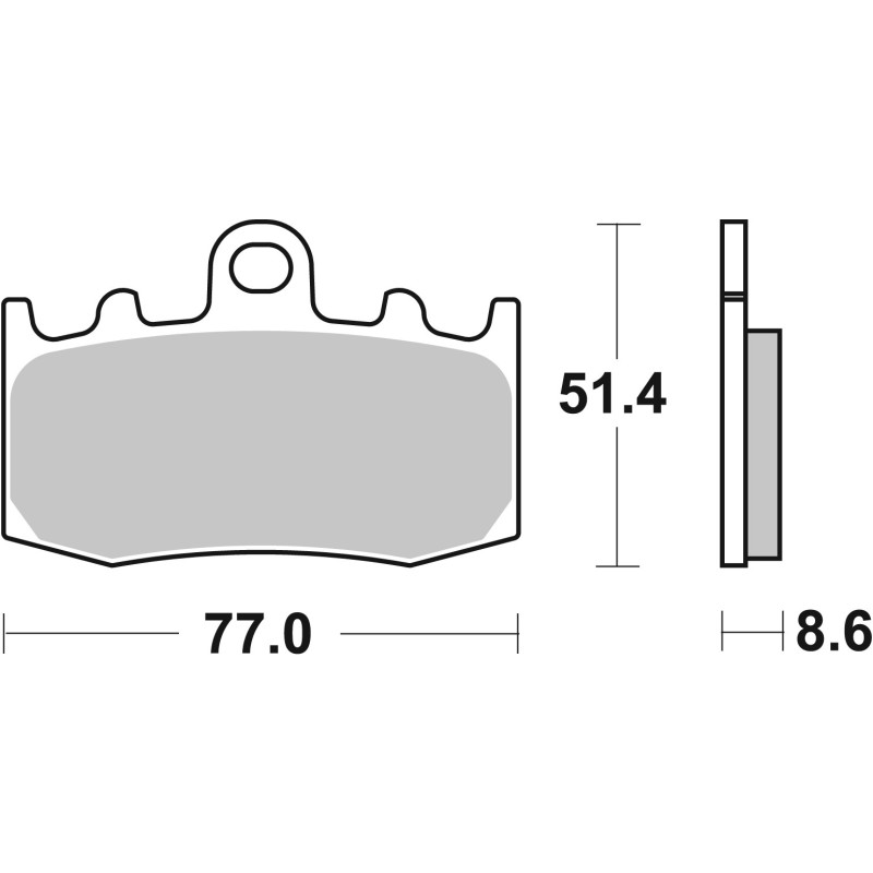 Plaquette de Frein Avant SBS 796HF - Organique Route