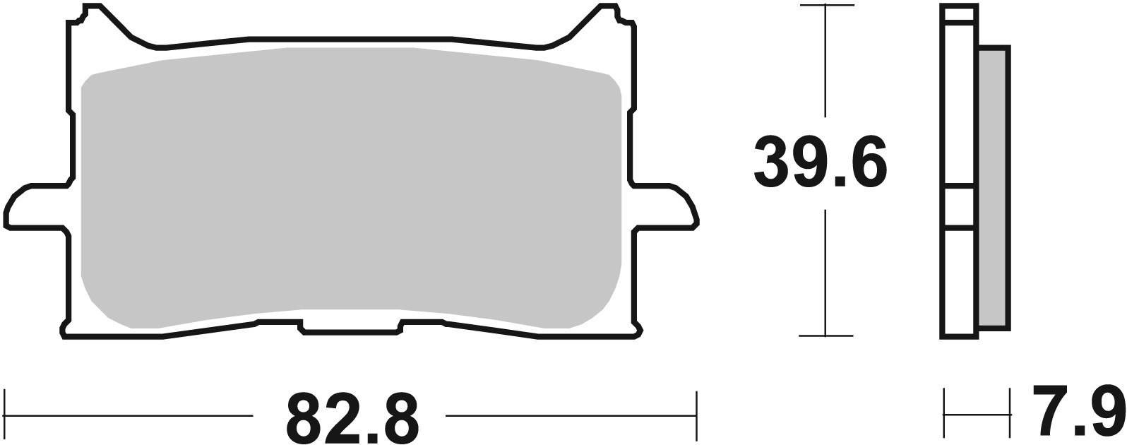 Plaquette de Frein Avant SBS 940HS - Syntérisé Route