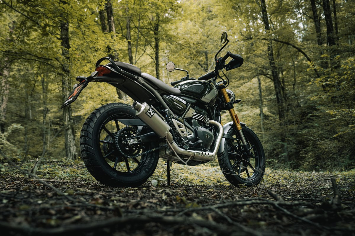 Silencieux Akrapovic Homologué Scrambler 400 X (24-25) S-T4SO1-HDT