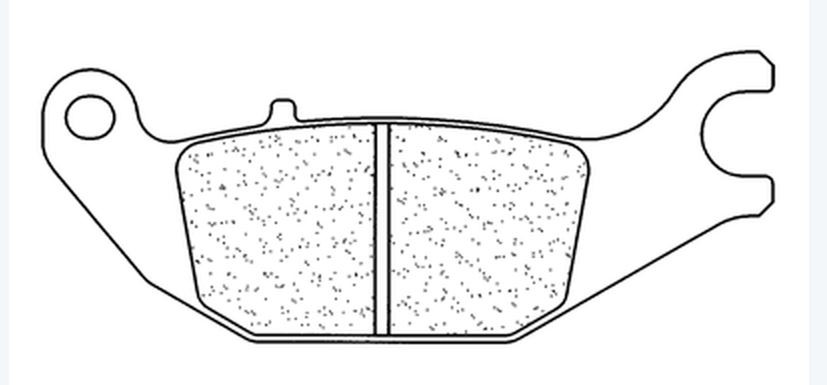 Plaquette de Frein Moto Arrière CL Brakes 1067RX3 - Syntérisé Route et Piste