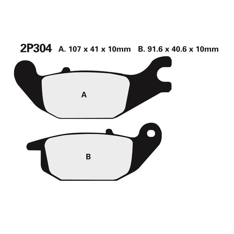 Plaquette de frein Arrière Nissin NS 2P304 - Organique Route