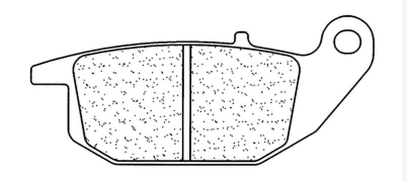 Plaquette de Frein Moto Arrière CL Brakes 1067RX3 - Syntérisé Route et Piste