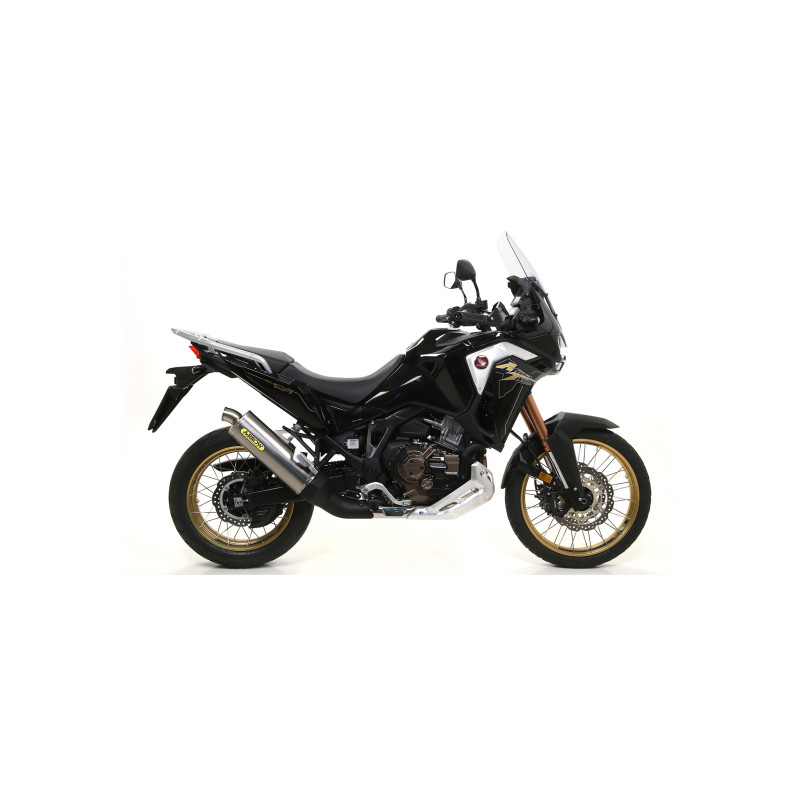 Ligne d'échappement ARROW Maxi Race-Tech embout Inox pour Africa Twin 1100 CRF  L (20-23) et Africa Twin ADV Sport (20-23)