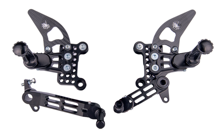 Commandes reculées Spider Ducati 1198 (09-11)