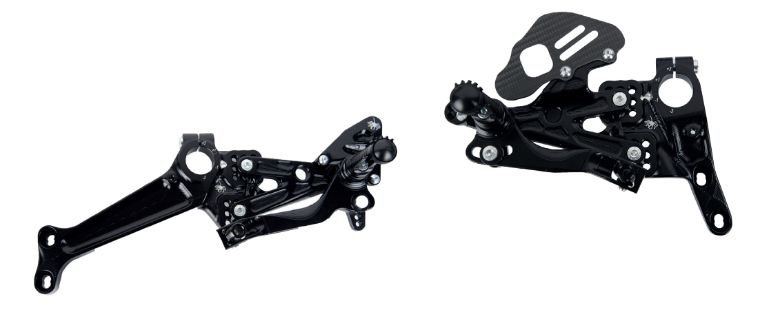 Commandes reculées Spider Ducati Panigale V4 avec supports latéraux