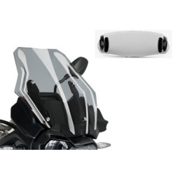 Bulle Puig Touring avec Déflecteur "Clip On" pour F 750 GS (18-23) équipée de la bulle Touring d'origine