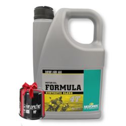 Huile Motorex Formula 4T 10W40 4 Litres + Filtre à Huile Offert