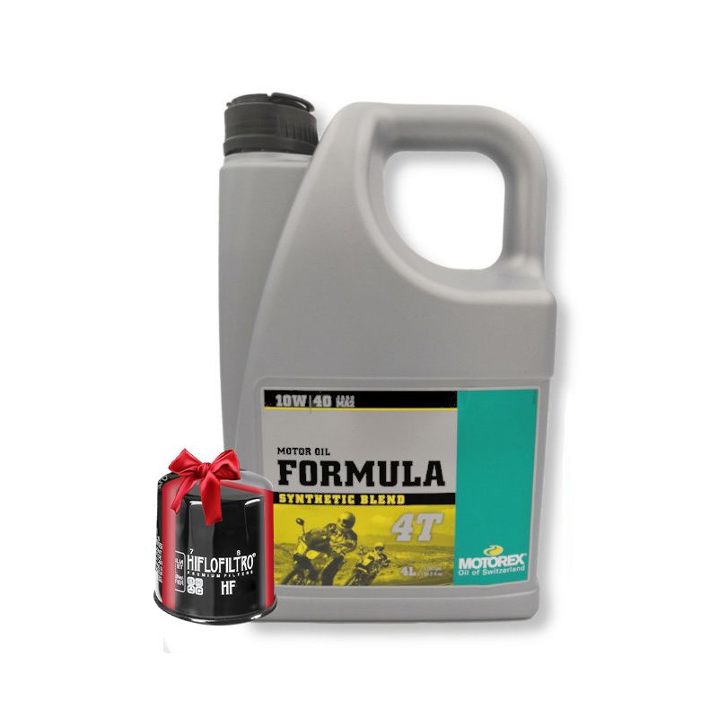 Huile Motorex Formula 4T 10W40 4 Litres + Filtre à Huile Offert