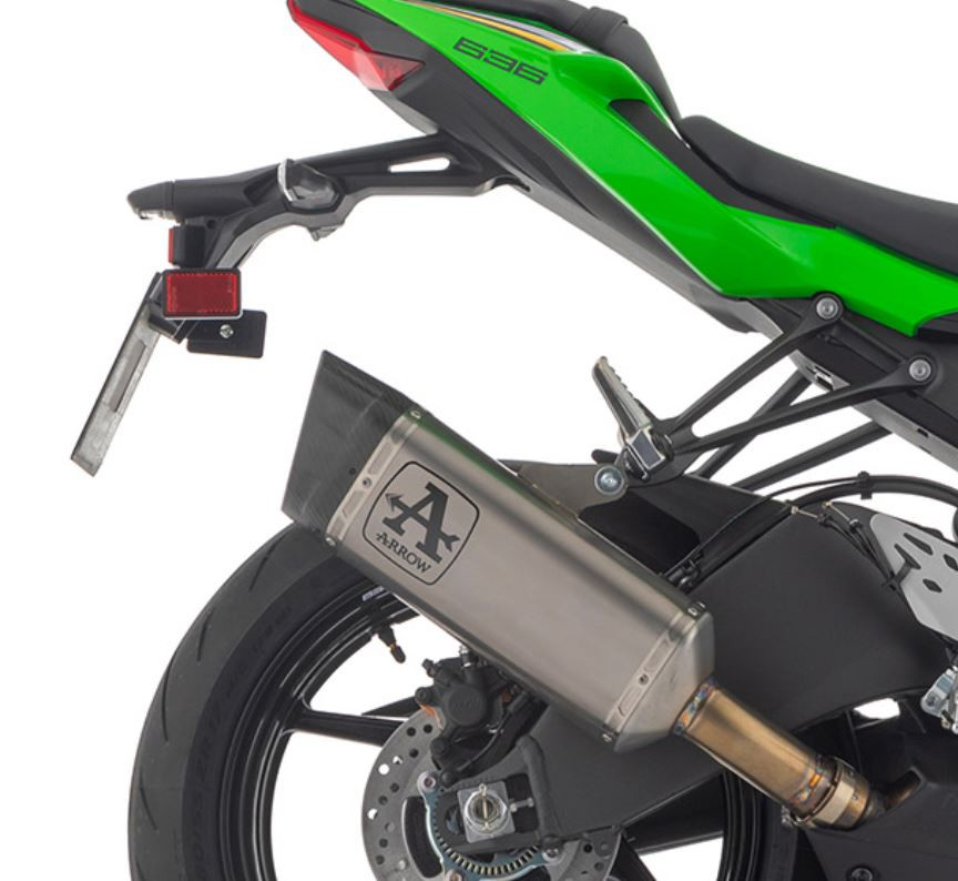 Silencieux ARROW Pista + Décatalyseur pour Kawasaki ZX6-R (24-25)