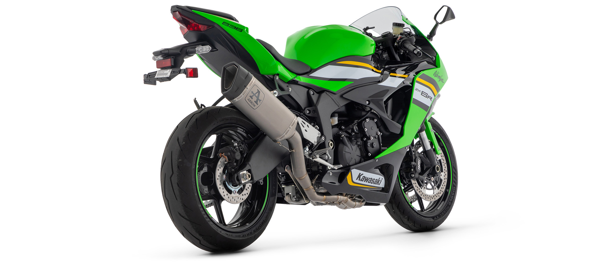 Ligne d'échappement Racing ARROW Pista Compétition pour Kawasaki ZX6-R (24-25)