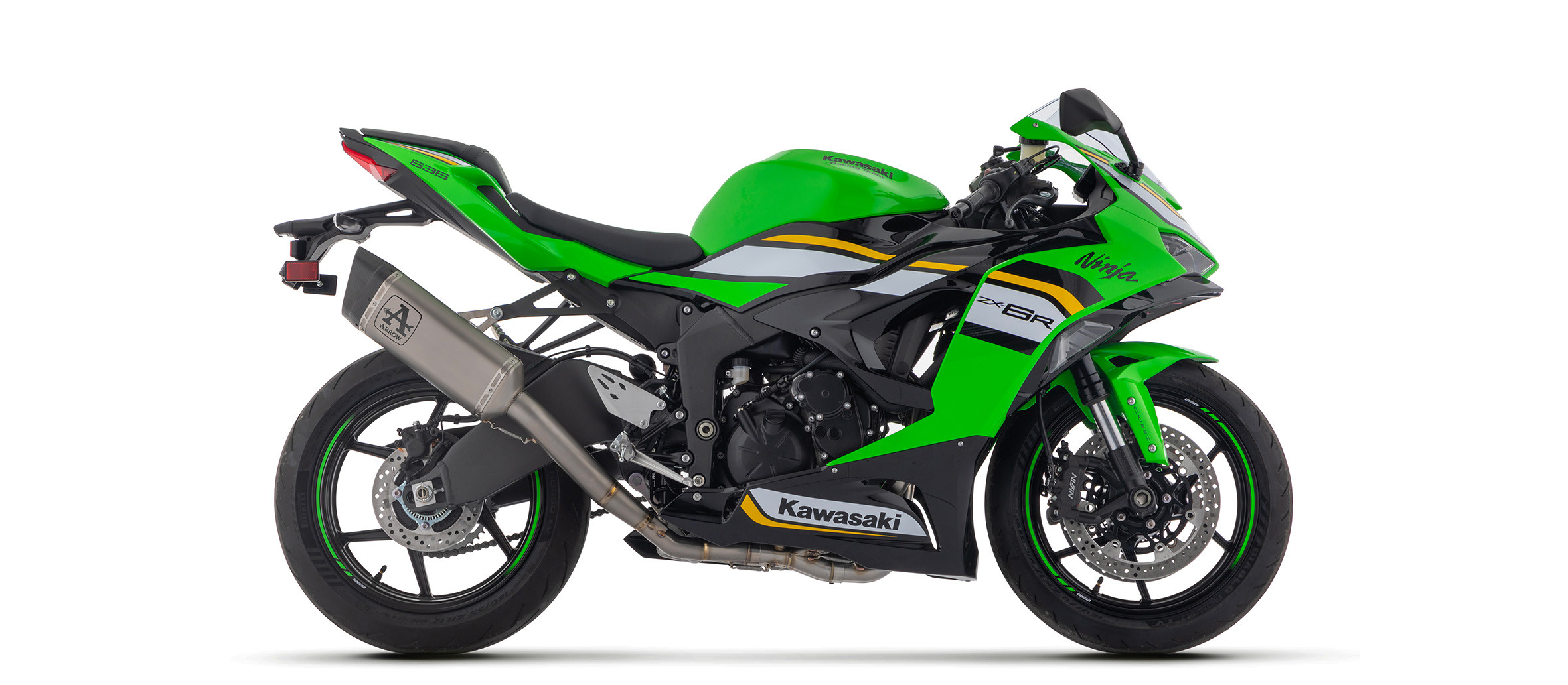 Ligne d'échappement Racing ARROW Pista Compétition pour Kawasaki ZX6-R (24-25)