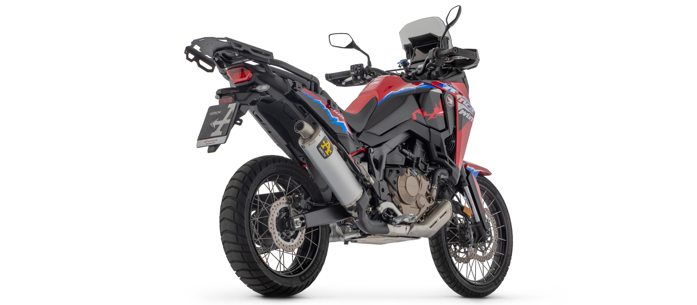 Ligne d'échappement ARROW Maxi Race-Tech embout Inox pour Africa Twin 1100 CRF  L (24-25) et Africa Twin ADV Sport (24-25)