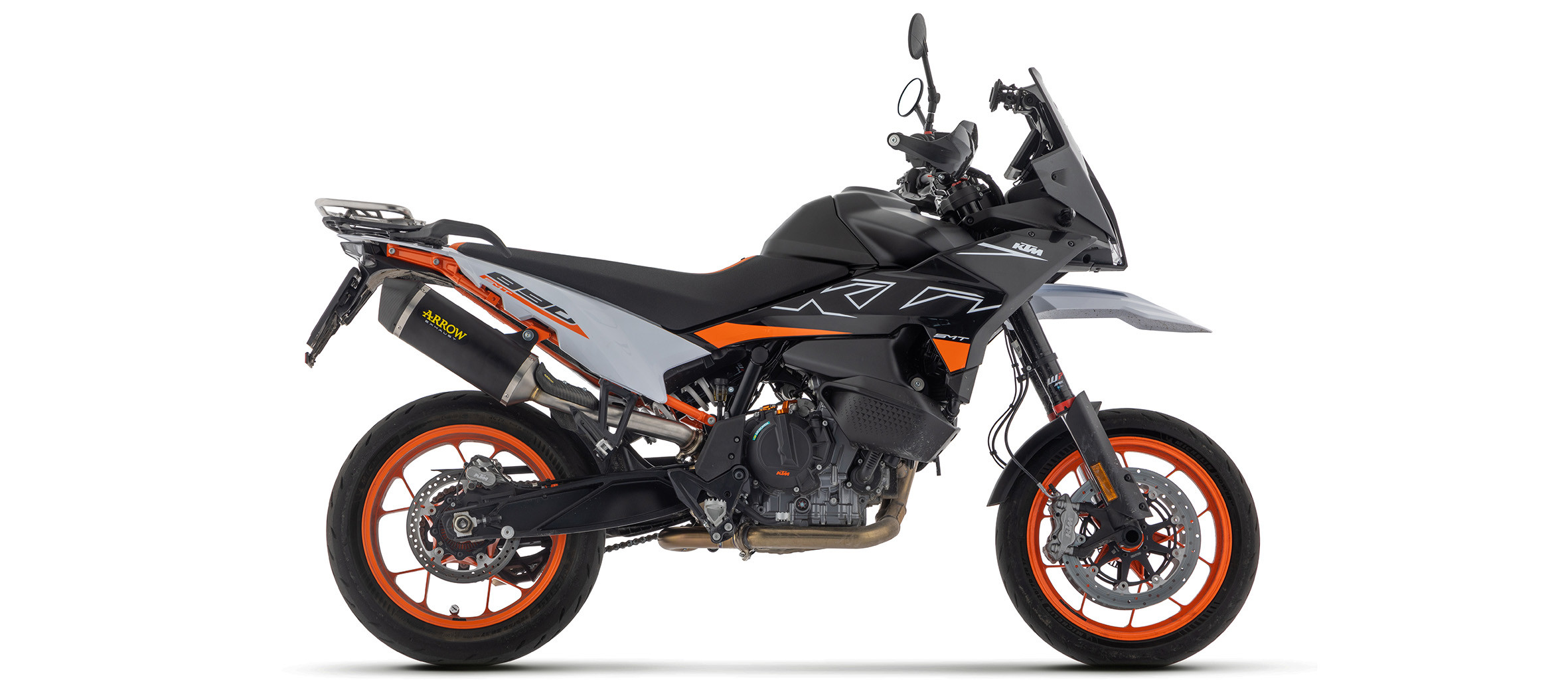 Silencieux ARROW Race-Tech + Décatalyseur Arrow pour KTM 890 SMT (24-25)