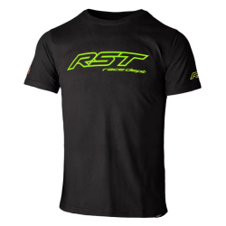 T-Shirt RST Logo Race Noir Vert