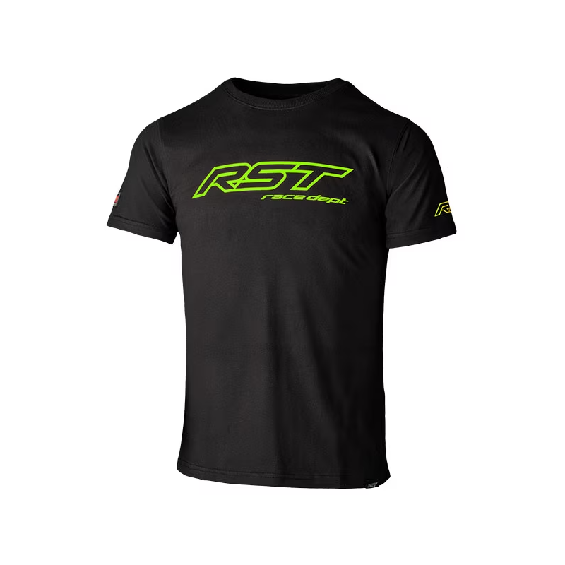 T-Shirt RST Logo Race Noir Vert