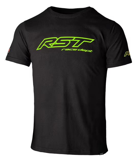 T-Shirt RST Logo Race Noir Vert