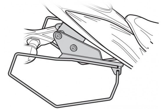 Ecarteurs sacoches compaptible Archive AM-64 SP Support-sacoches-laterales-shad-side-bag-holder-pour-gsx-s-750-17-21