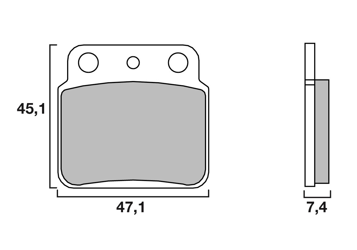 Plaquette de frein Arrière Brembo 07SU29 SD