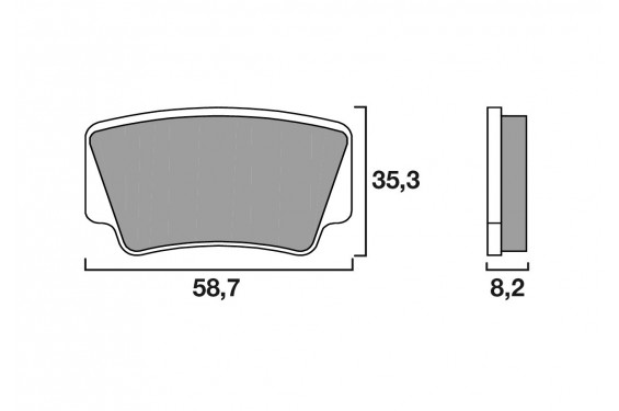 Plaquette de frein Arrière Brembo 07GR08 SX