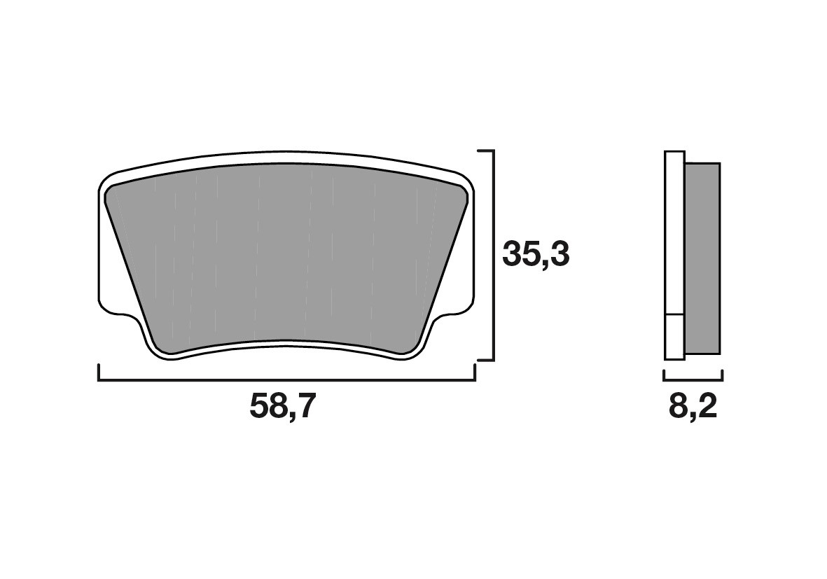 Plaquette de frein Arrière Brembo 07GR08 SX