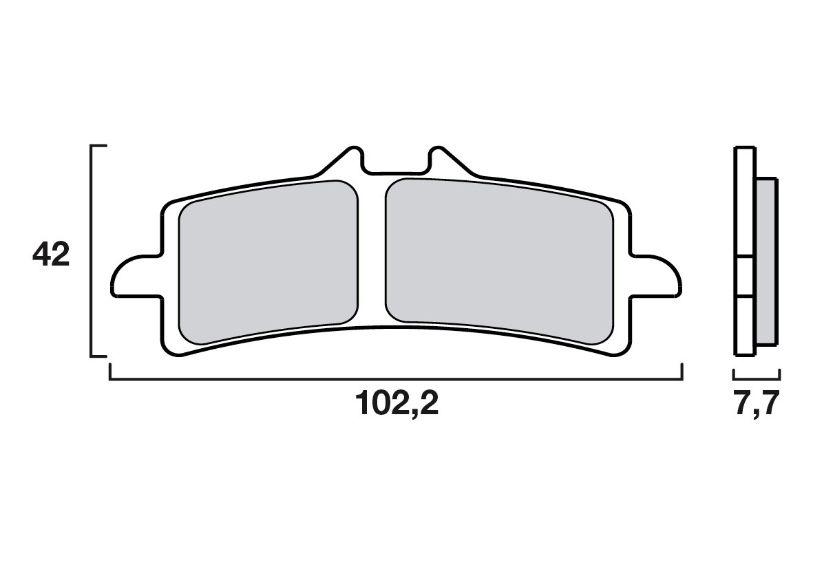 Plaquette de frein Racing Avant Brenta FT5113 - Carbone Céramique Piste