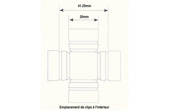 Croisillons d'arbre de Transmission Quad All Balls pour Arctic Cat 700 TRV (2008) - 19-1003