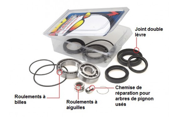 Kit Roulements et Joints de Différentiel Avant - Arrière All Balls pour quad Can Am Outlander 400 (03-05) - 25-2069