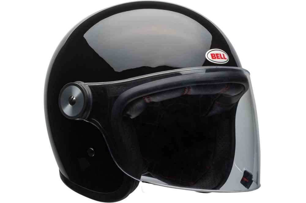 Casque Moto Jet BELL RIOT SOLID Noir 2021 - Street Moto Piece