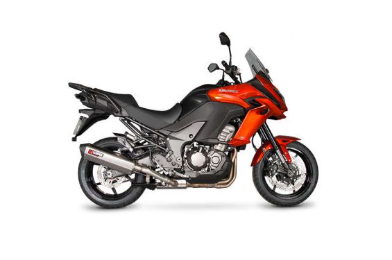 Silencieux d'échappement Moto Scorpion Serket Inox pour Kawasaki Versys 1000 (15-18)