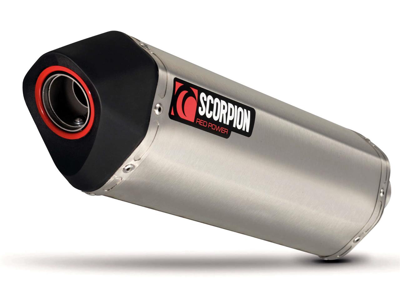 Silencieux d'échappement Moto Scorpion Serket Inox pour Kawasaki Versys 1000 (15-18)