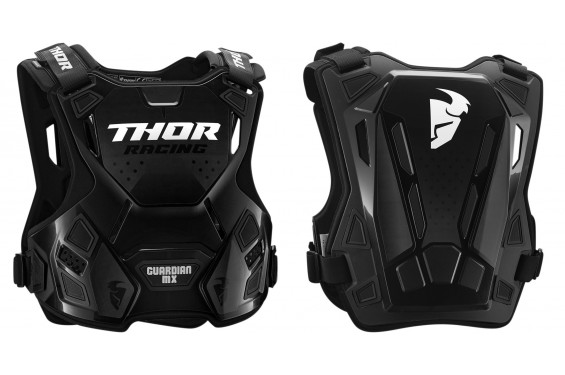 Plastron Thor Guardian MX - Blanc et noir - Moto-Parts