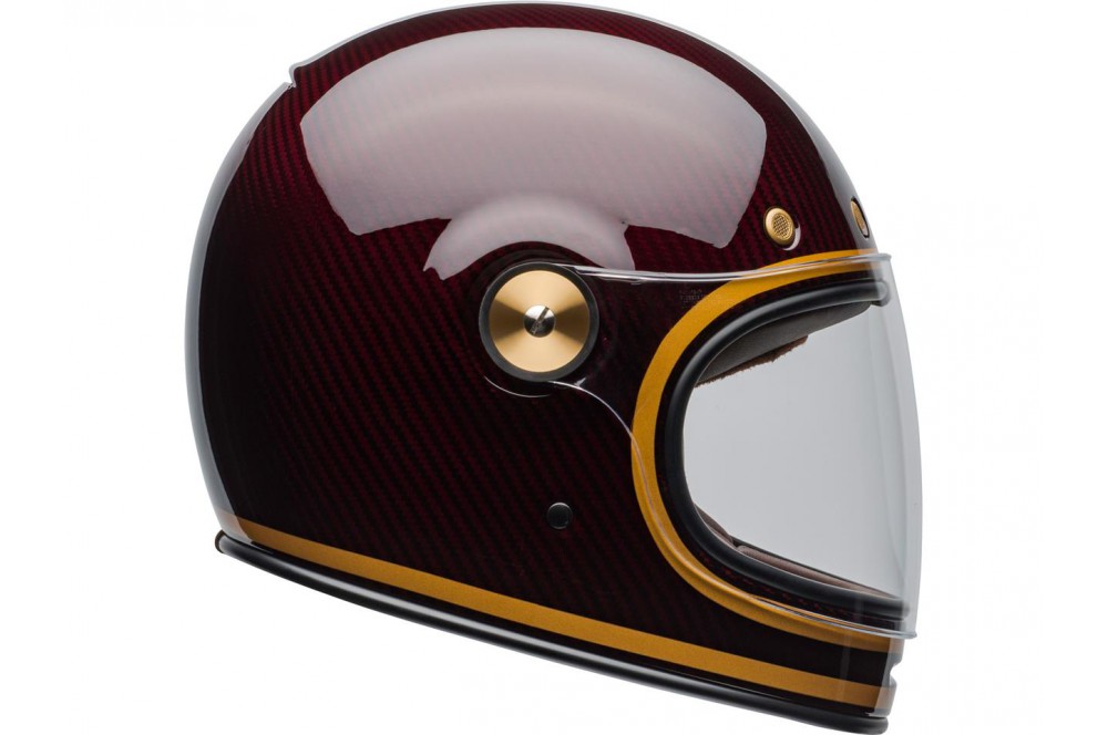 Casque Moto BELL BULLITT CARBON TRANSEND CANDY Rouge - Or ...