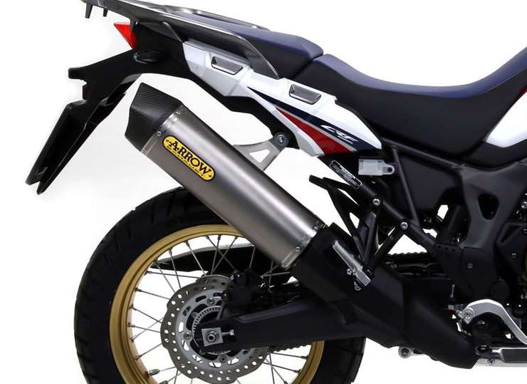 Silencieux ARROW Maxi Race-Tech Embout Carbone pour Africa Twin Adventure Sport 1000 (18-19)