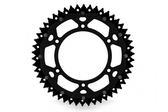 Couronne Alu / Acier Anti-boue pour Kawasaki KX 500 (1986)