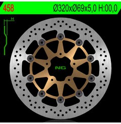 Disque de Frein Avant NG Brake pour Suzuki TL1000 R - S (98-03) 458