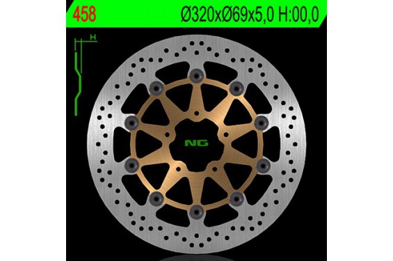 Disque de Frein Avant NG Brake pour Suzuki TL1000 R - S (98-03) 458