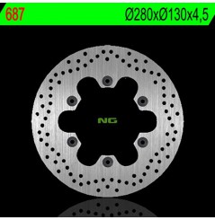 Disque de Frein Moto NG Brake arrière pour Kawasaki GPZ 1100 (83-85) 687