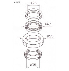 Kit Roulement de Direction Buzzetti pour 250 People S (06-14) 300 People S (06-14)