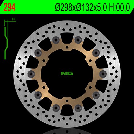 Disque de Frein Avant NG Brake pour Yamaha XVZ 1200 Venture Royal (84-07) 294