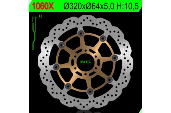 Disque de frein NG Brake avant Wave pour Benelli BN 302 (14-19) 1060X