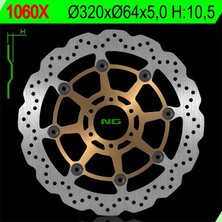 Disque de frein NG Brake avant Wave pour Benelli BN 302 (14-19) 1060X