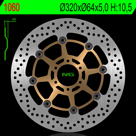 Disque de frein NG Brake avant pour Benelli BN 302 (14-19) 1060