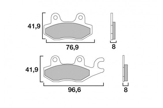 Plaquette de Frein Scooter Avant CL Brakes 3036SC