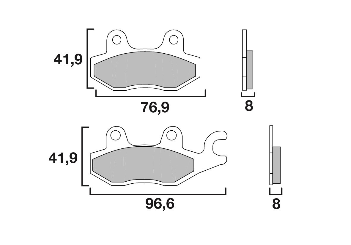 Plaquette de Frein Scooter Avant CL Brakes 3036SC