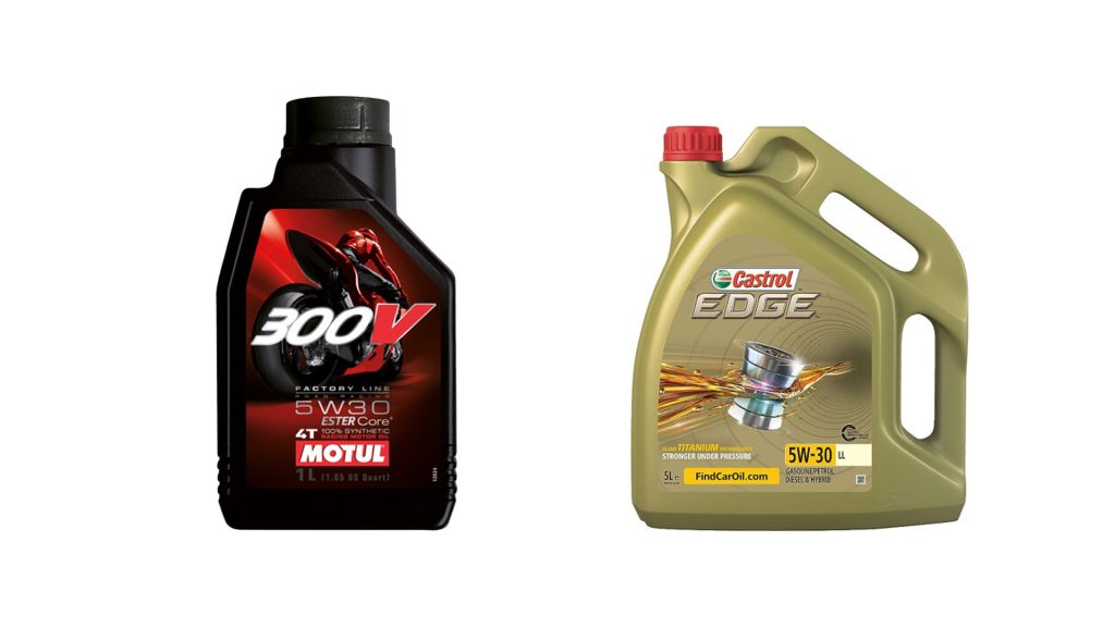 huile moto voiture 5w30 4t motul castrol